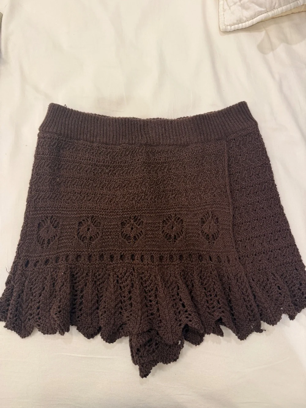 Free People Brown Crochet Skort
